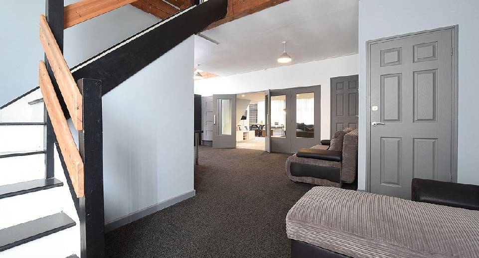 Open plan stair view