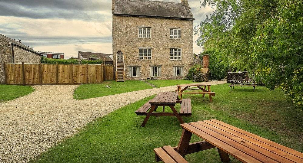 Hen Party Accommodation outside in the summer
