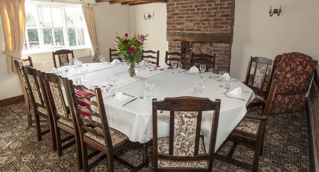 Large dining table suitable for 18 guests