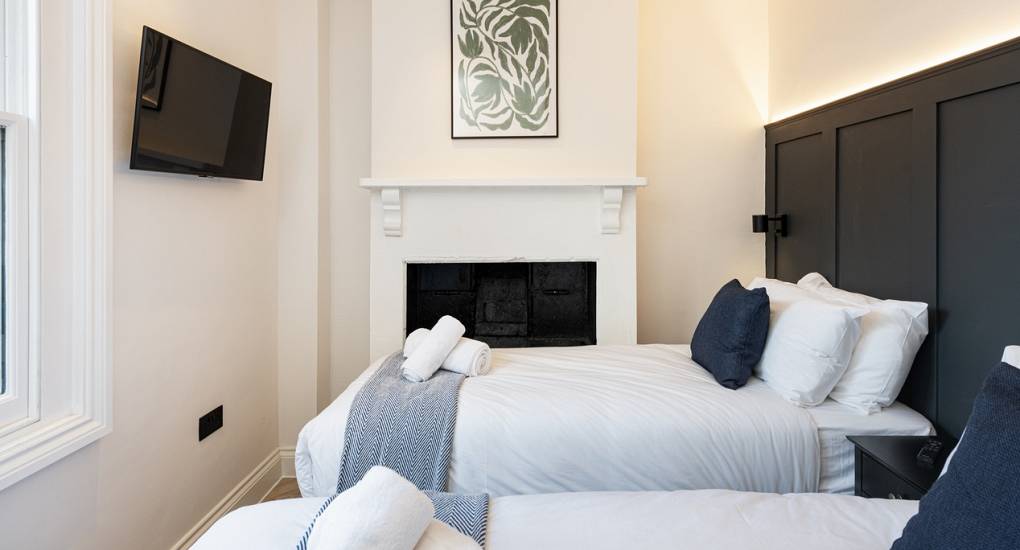 Comfortable bedroom at Skyline: Accommodation for your central Bath Hen Weekend
